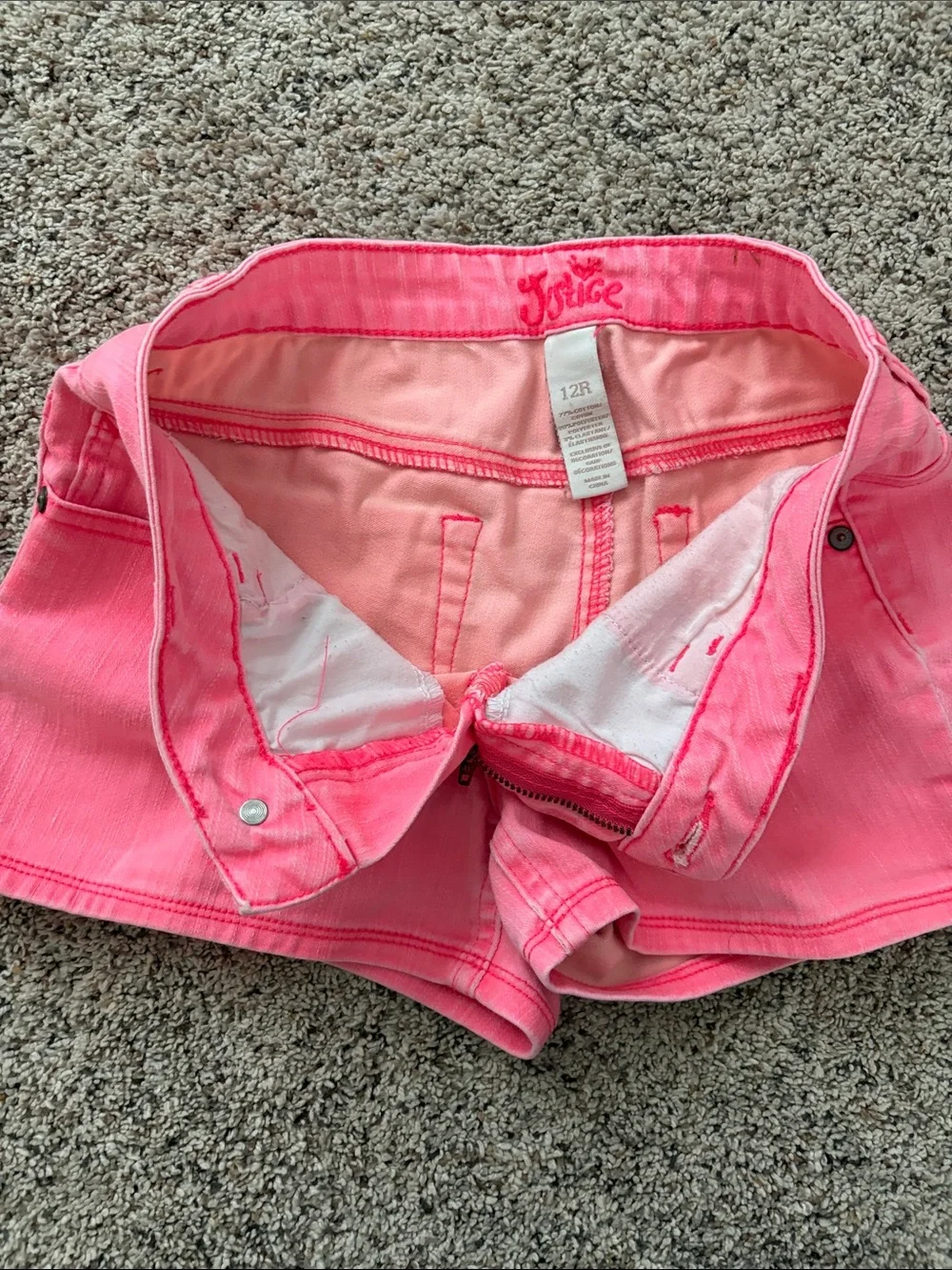 Girl’s Pink Denim Shorts